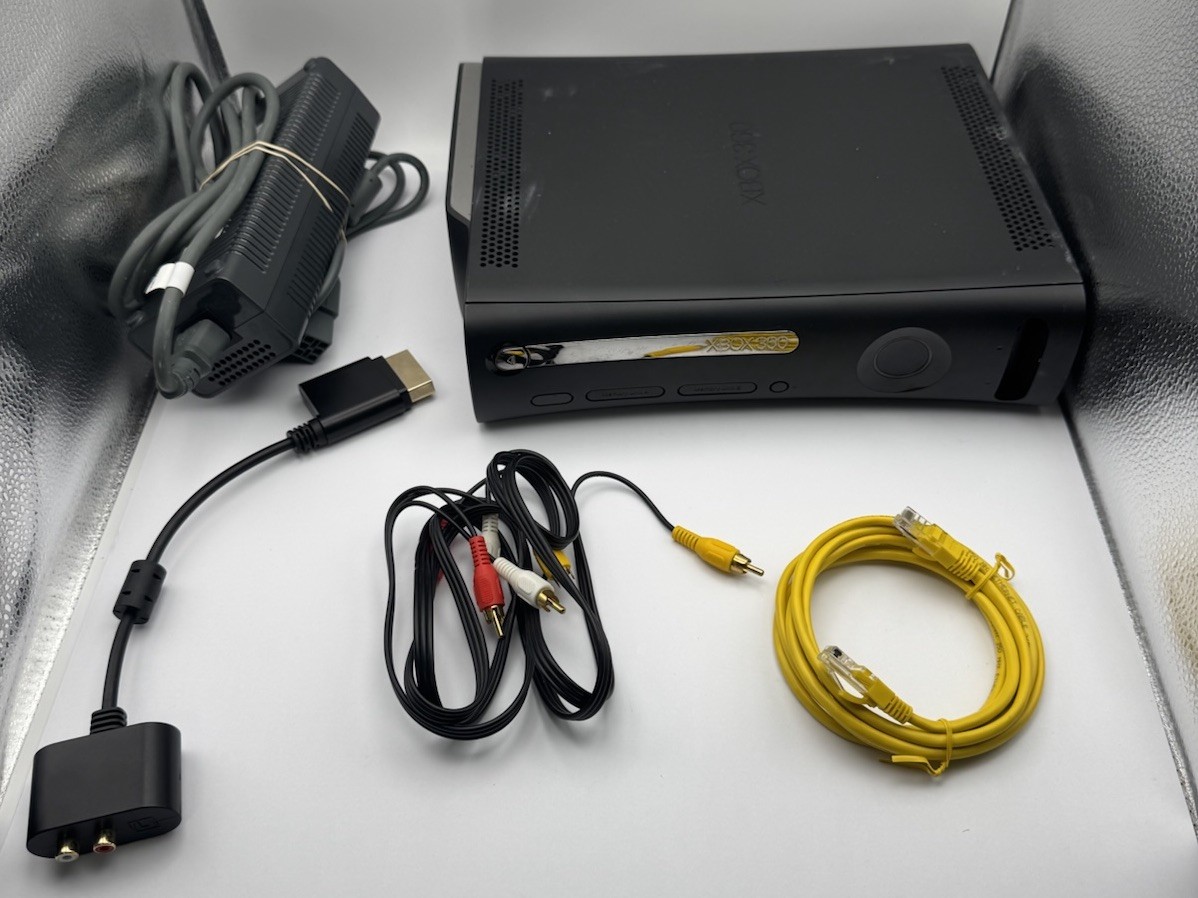 Xbox 360 Black Console 120GB HDD + Accessories- Untested But Free Returns