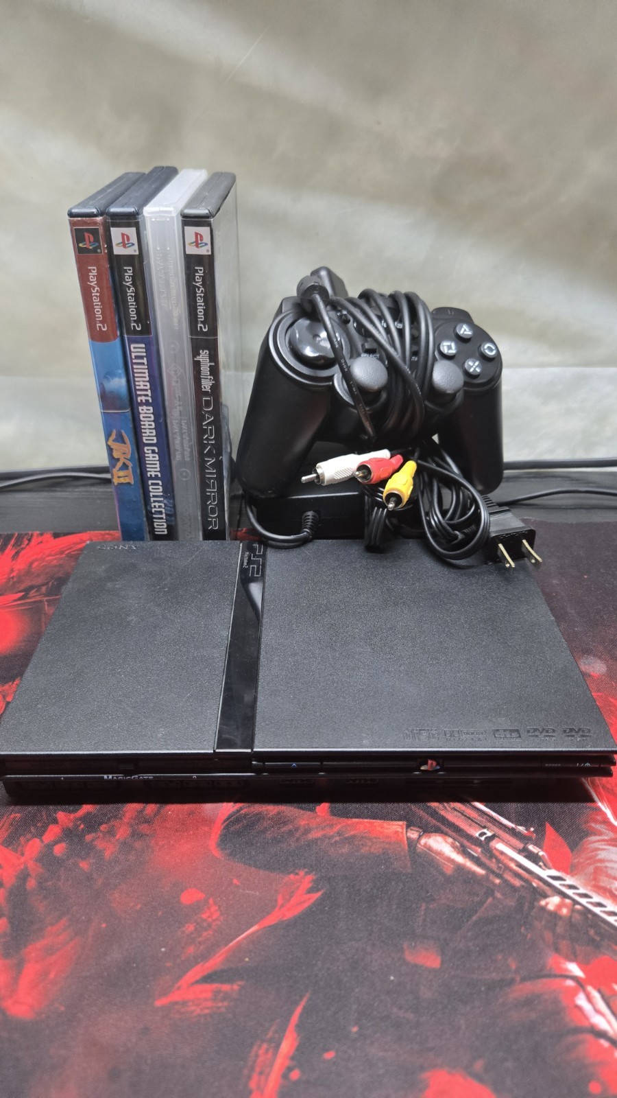 Sony PlayStation 2 Slim Console Bundle Tested Working SCPH-77001