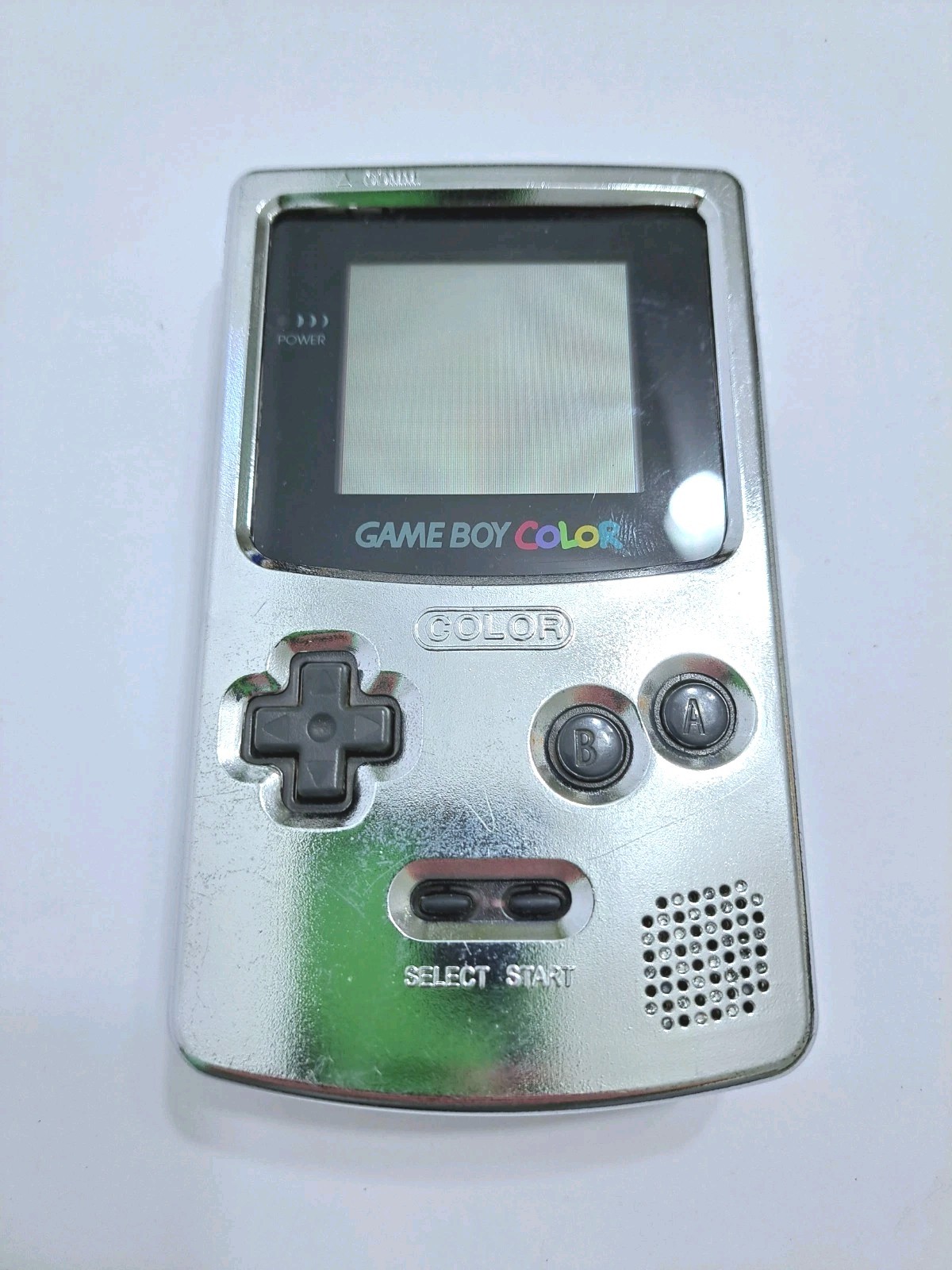 Nintendo Game Boy Color CGB-001 Clear Translucent Handheld Console Chrome Cover