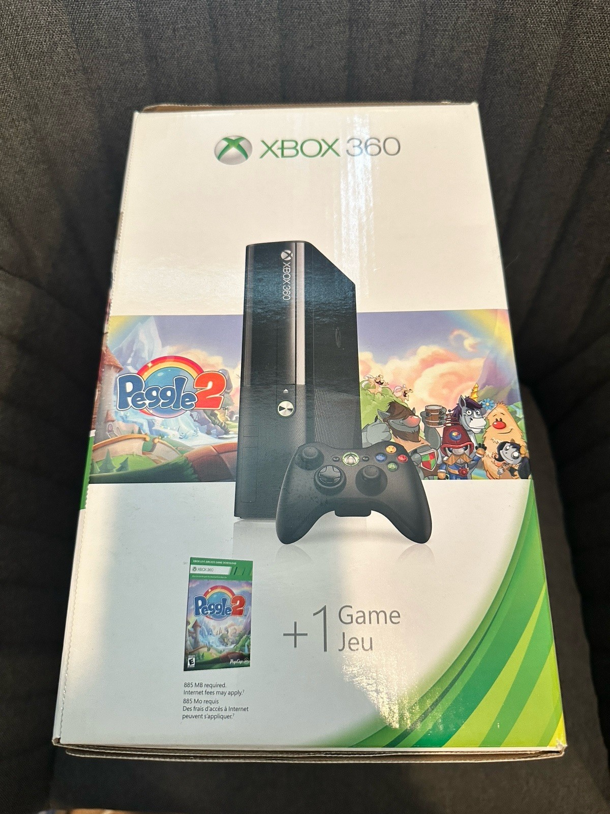 Microsoft Xbox 360 Black Console 4GB BRAND NEW FACTORY SEALED with Peggle 2