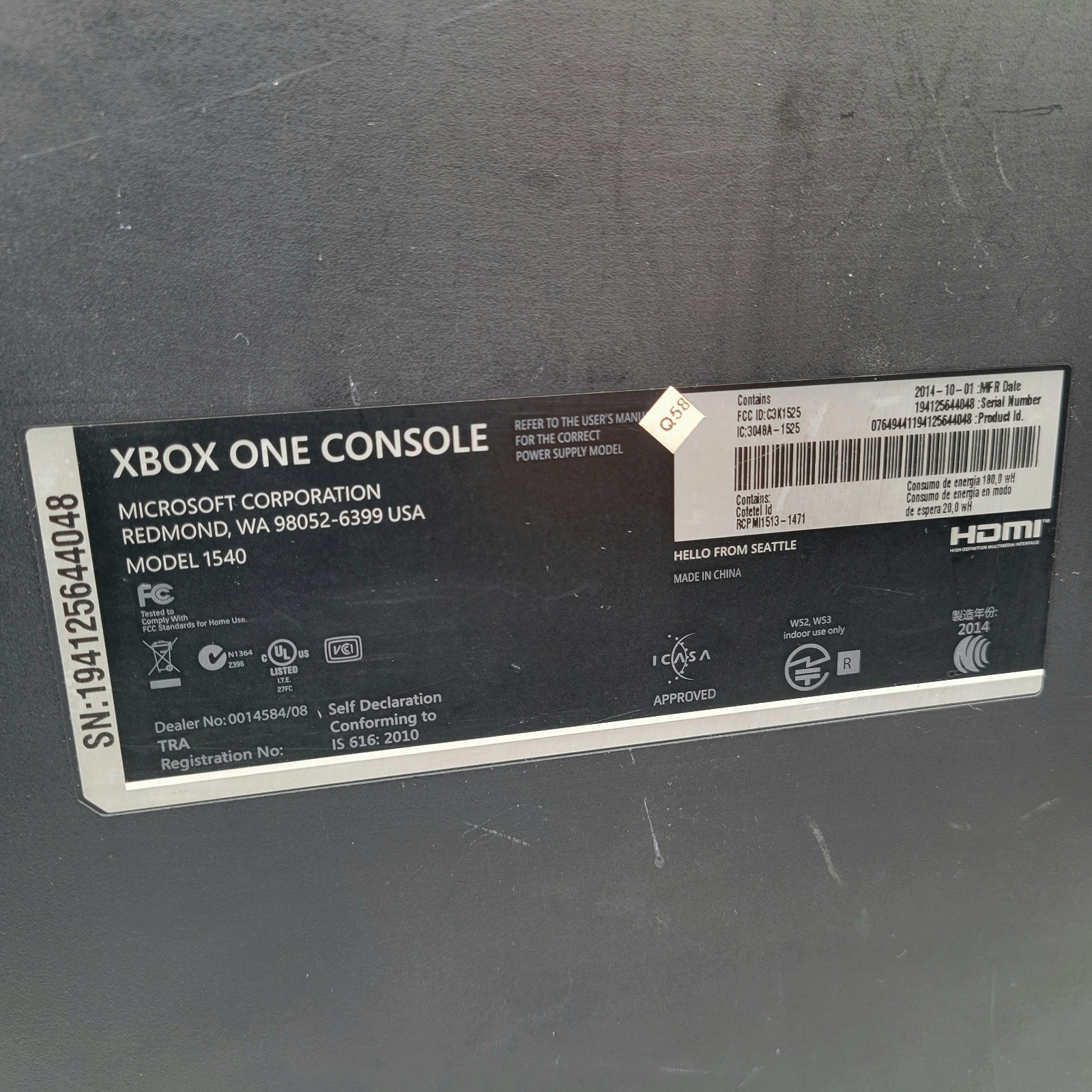 Xbox One Bundle with 15 Games Controller 500GB Model 1540 Tested