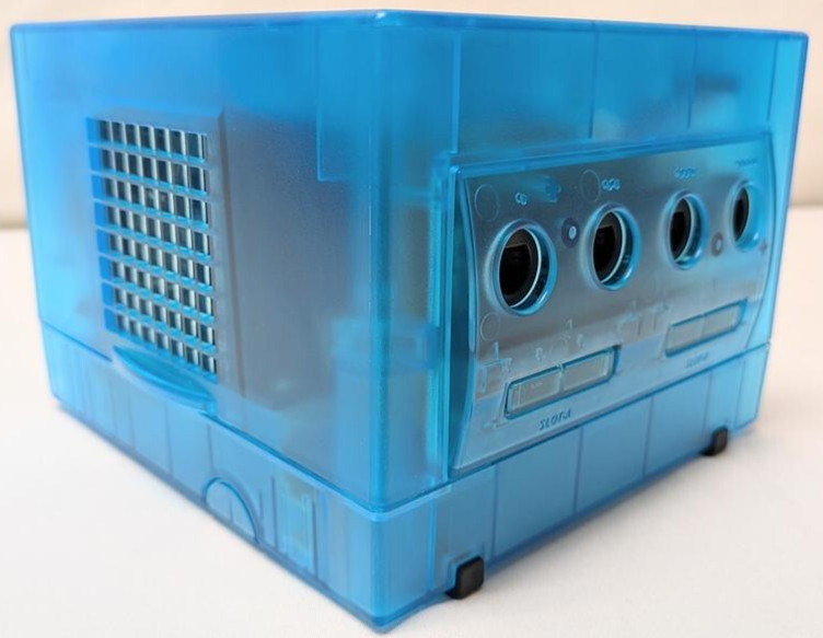Nintendo GameCube Translucent Funtastic ICE BLUE Gaming Console System Bundle
