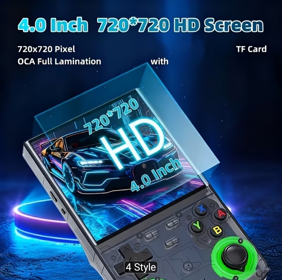 R36 Ultra 4″ 720×720 Handheld Game Console 128GB 3500mAh Wi-Fi Purple