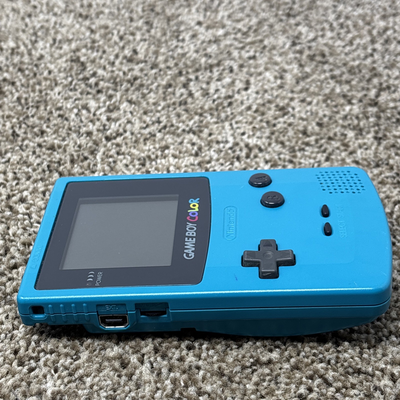 Nintendo Game Boy Color Handheld Game Console Teal Blue Tested