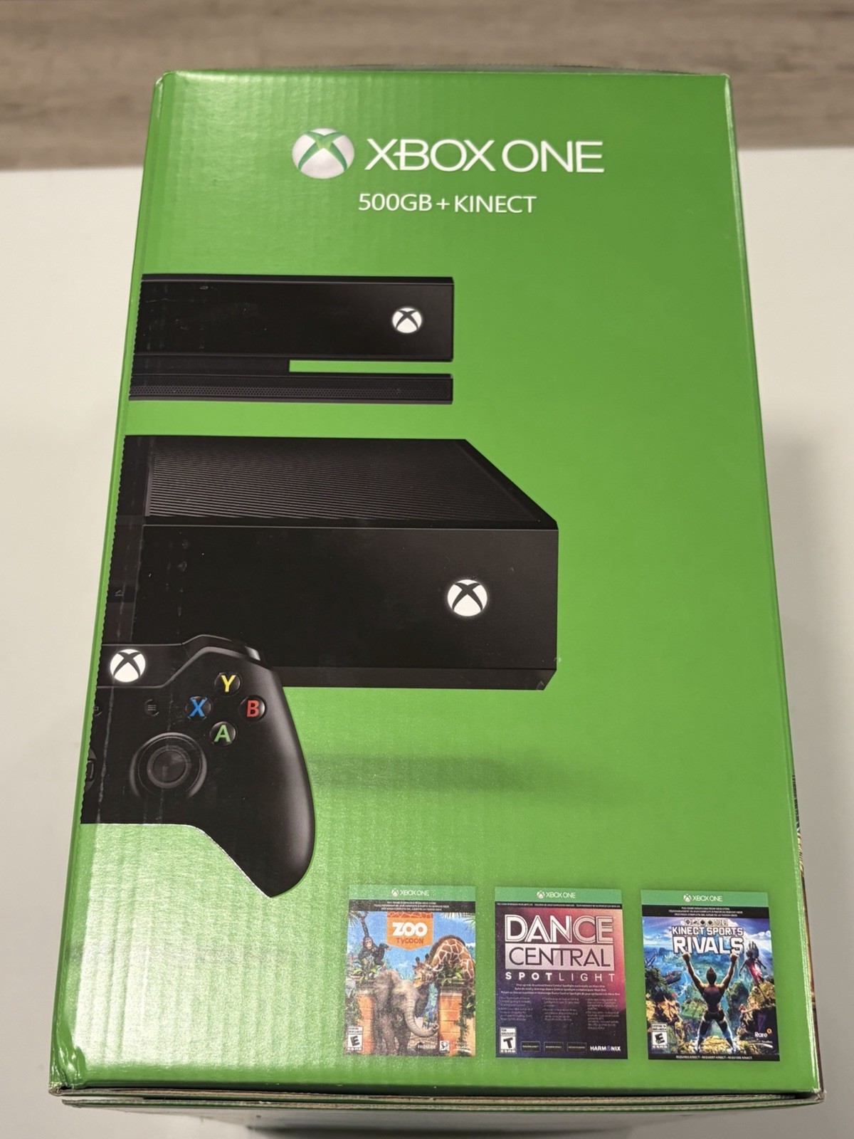 Microsoft Xbox One Console Bundle w/ Kinect, Controllers, Original Box & Inserts