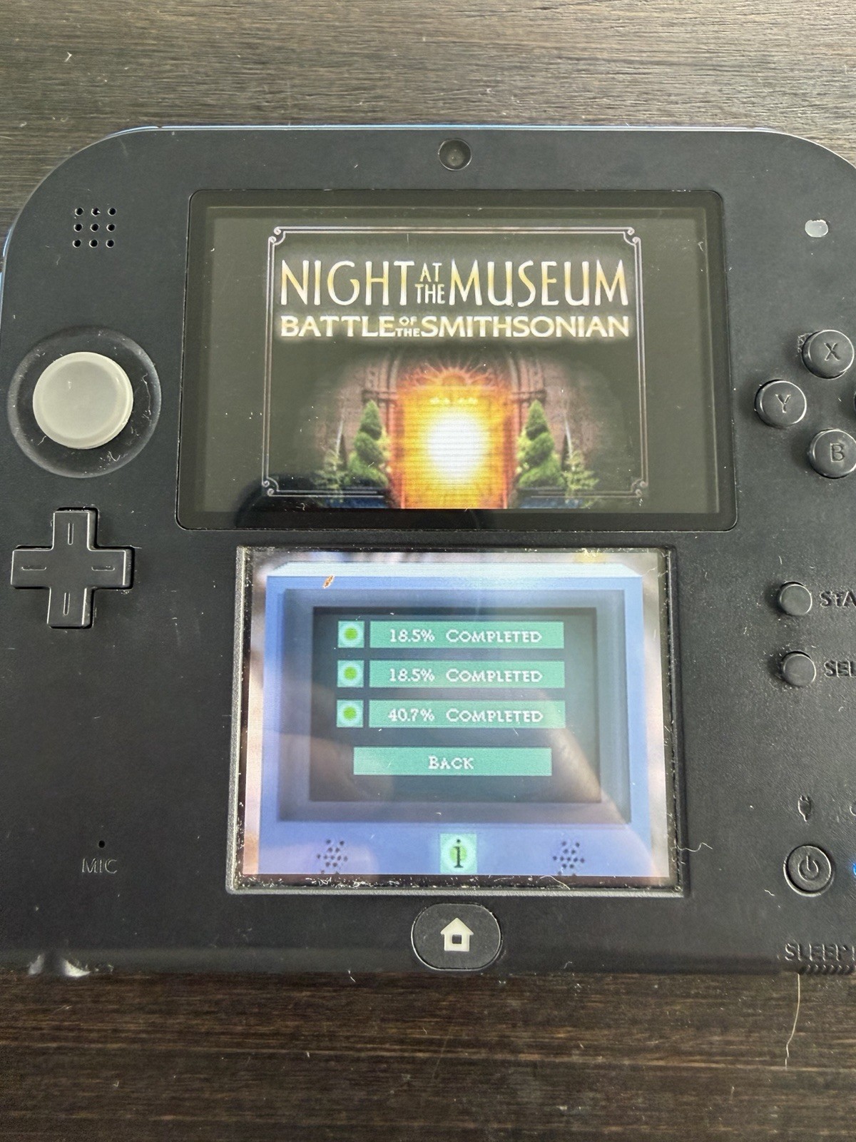 Nintendo 2DS Black/Blue Console w/ Charger & 4GB SD Card Tested READ
