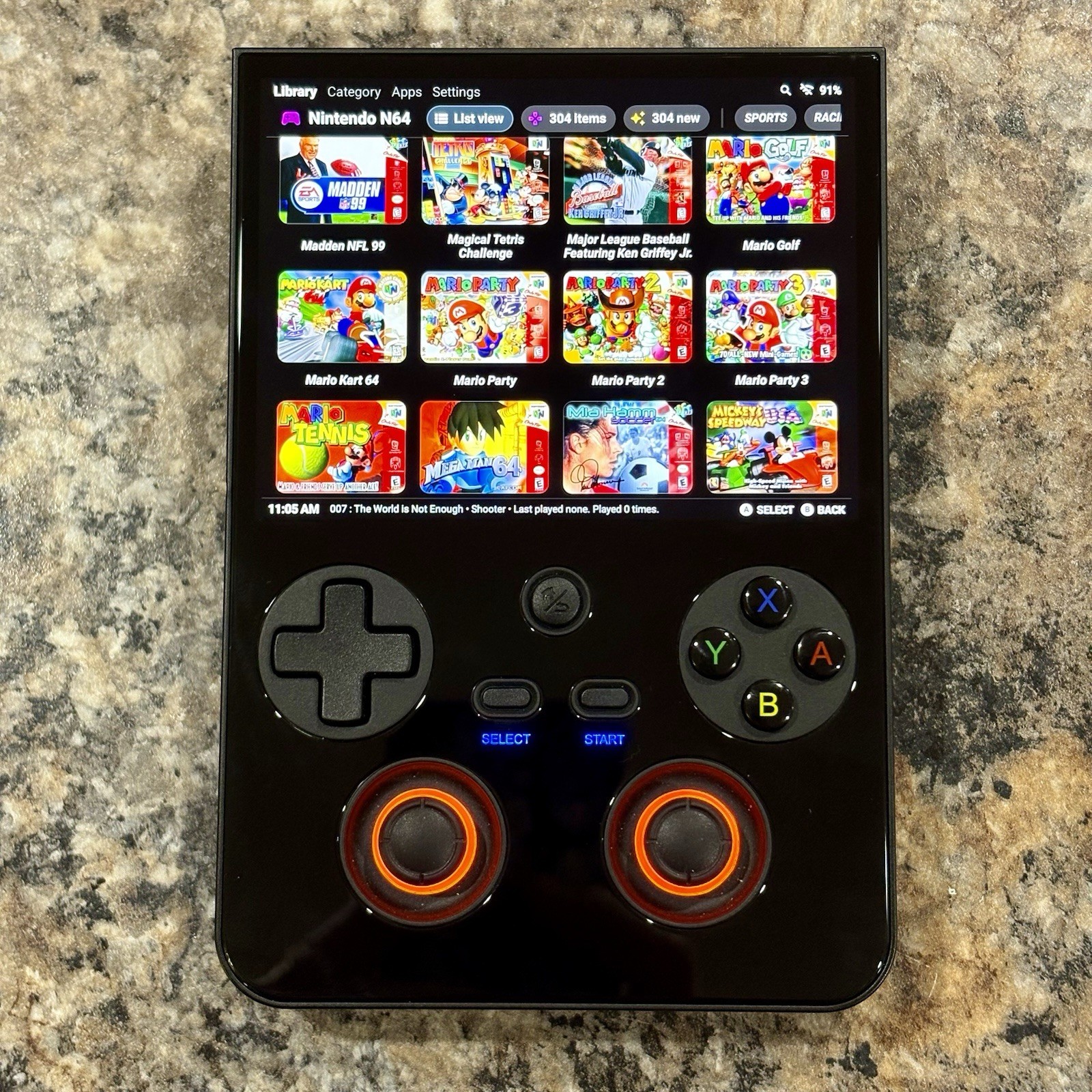 Anbernic RG477V, Custom Retro Handheld, 128GB + 256GB Card, Loaded Ready To Play