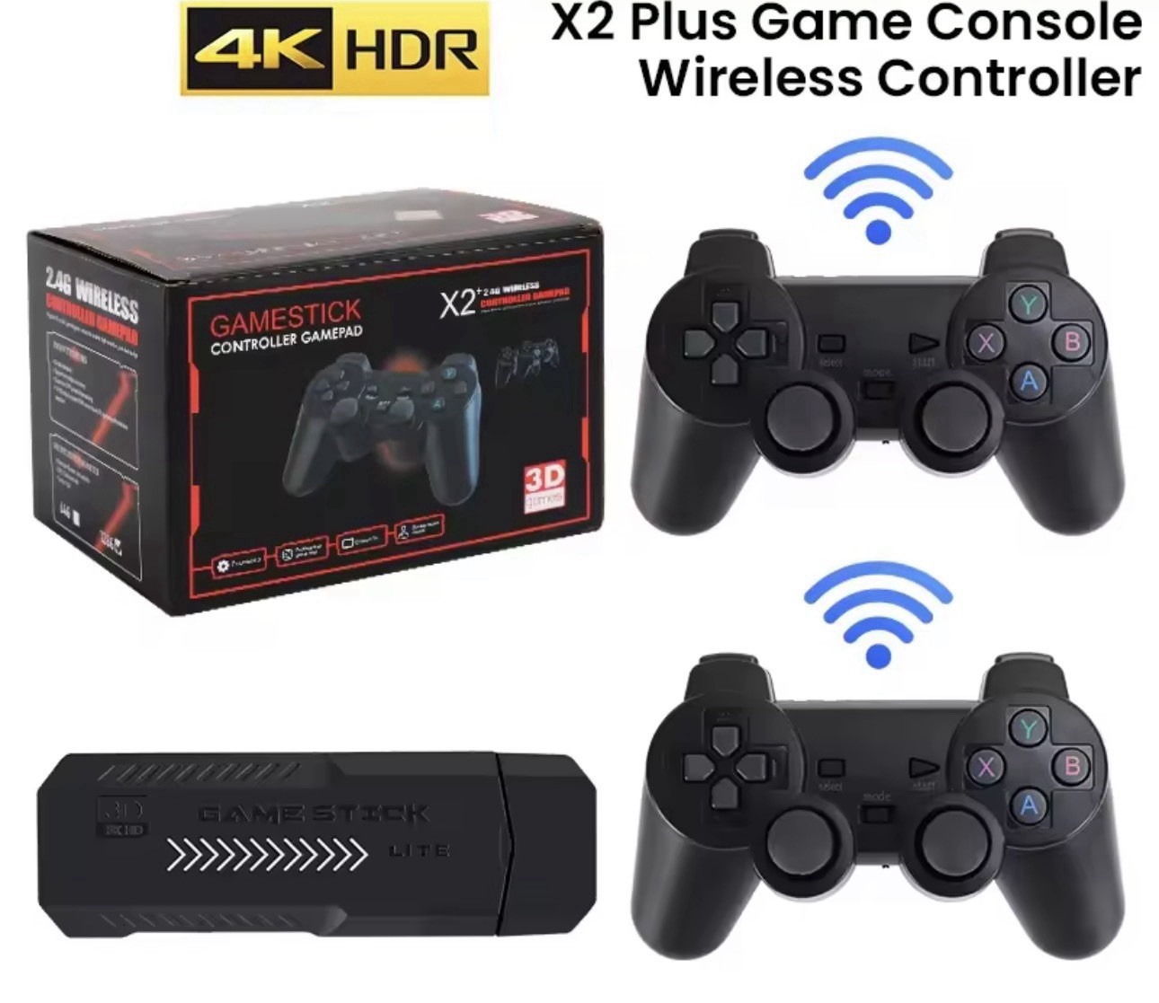 Retro Video Game Stick 41,000 Games HDMI 128GB | 2 Controllers