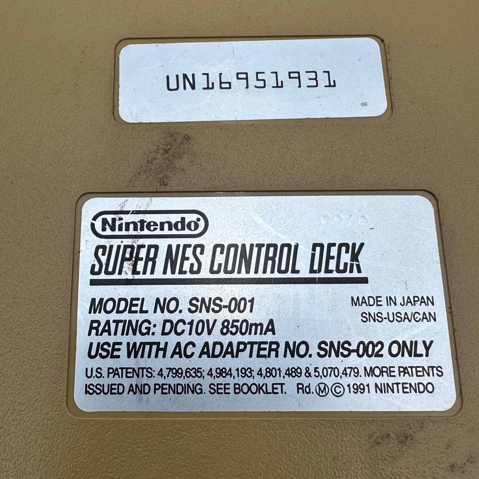 Nintendo Super NES Control Deck (SNS-101) 1997 with 12 games bundle