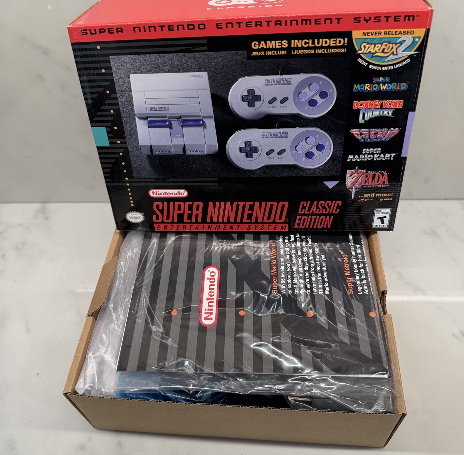 Nintendo Super NES Classic Edition SNES Mini Console Games 2 Controllers