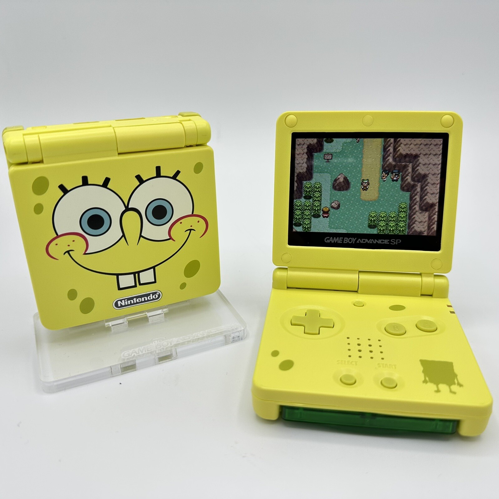 Gameboy Advance SP AGS-001 or IPS SpongeBob Yellow *Glass Lens & New Battery*