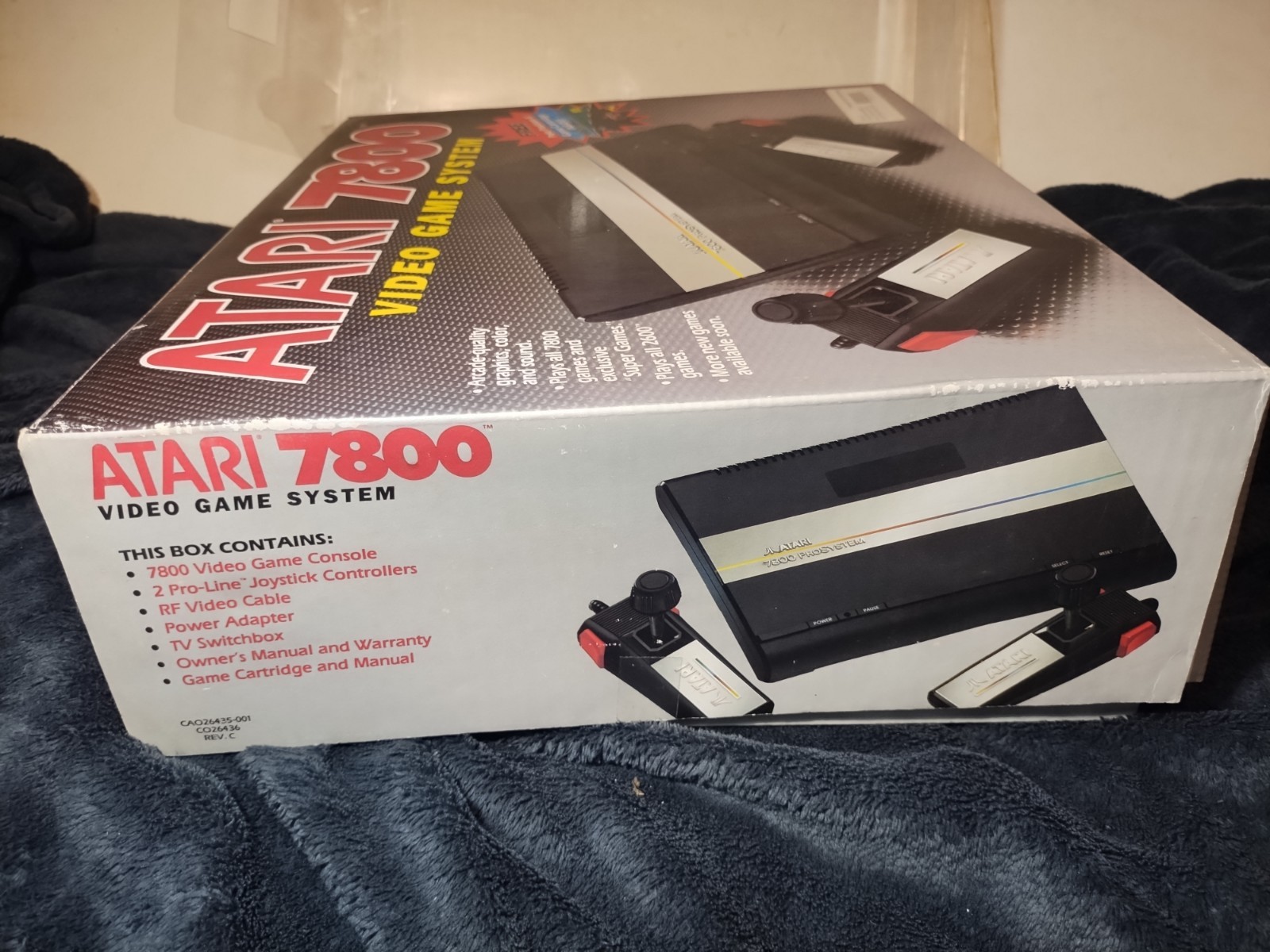 Atari 7800 Console System in Box Excellent Condition Matching Serial #