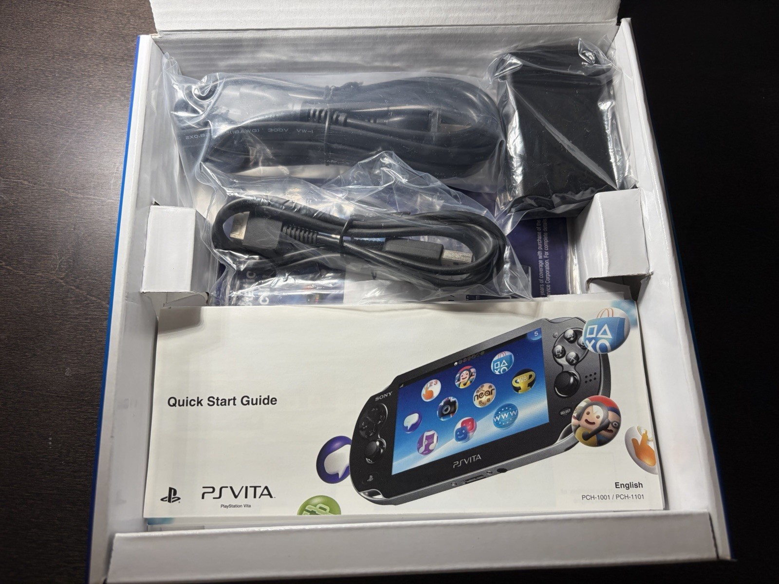 Sony PS Vita -Crystal Black Handheld Console PCH-1001 – Mint Box – New In Box