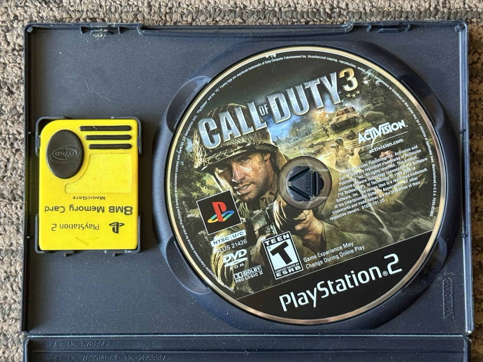 Sony PlayStation 2 Slim Console Complete Bundle with Call of Duty & Memory Card