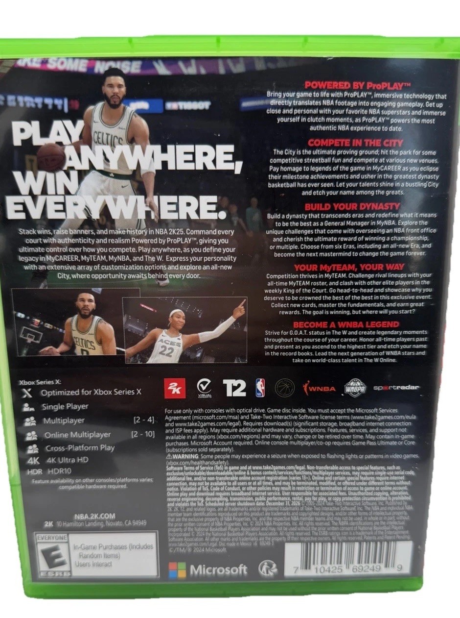 NBA 2K25 Standard Edition for Xbox Series X|One