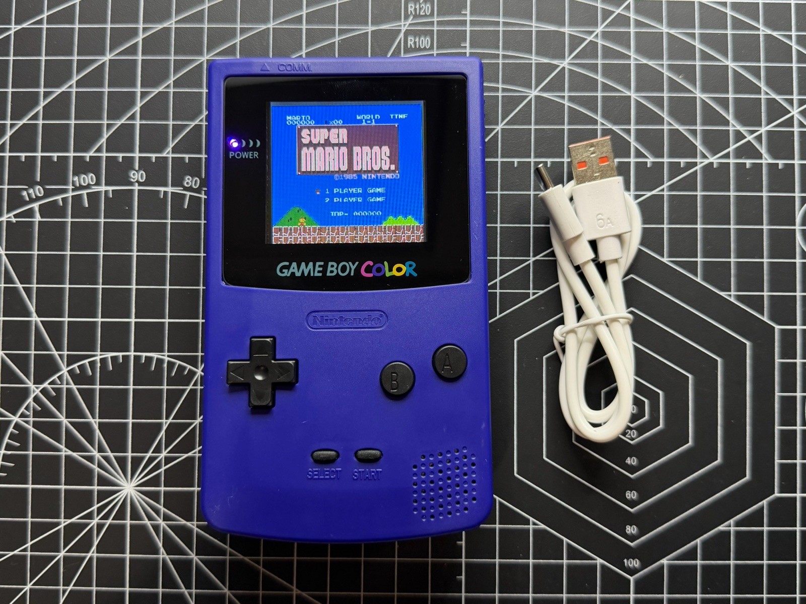 Retro ESP32 W/ Highlight LCD & Gameboy Color Housing & Recharge Battery & 2GB SD