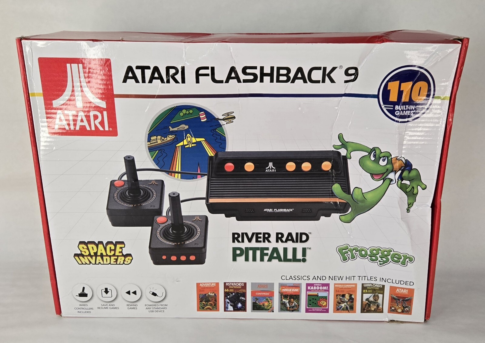 Atari Flashback 9 110 Built In Games NIB Space Invaders Frogger