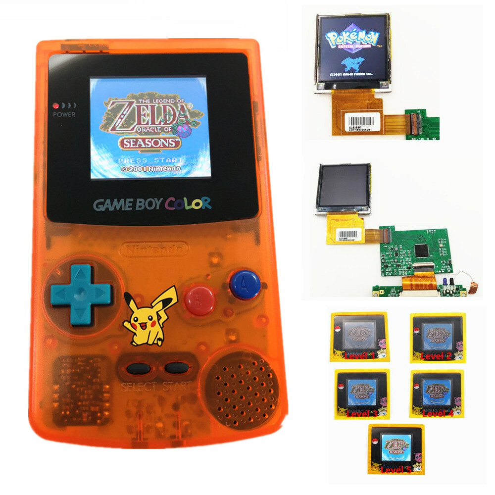 Multi-Colors Rechargeable Highlight Back Light LCD Game Boy Color GBC Console