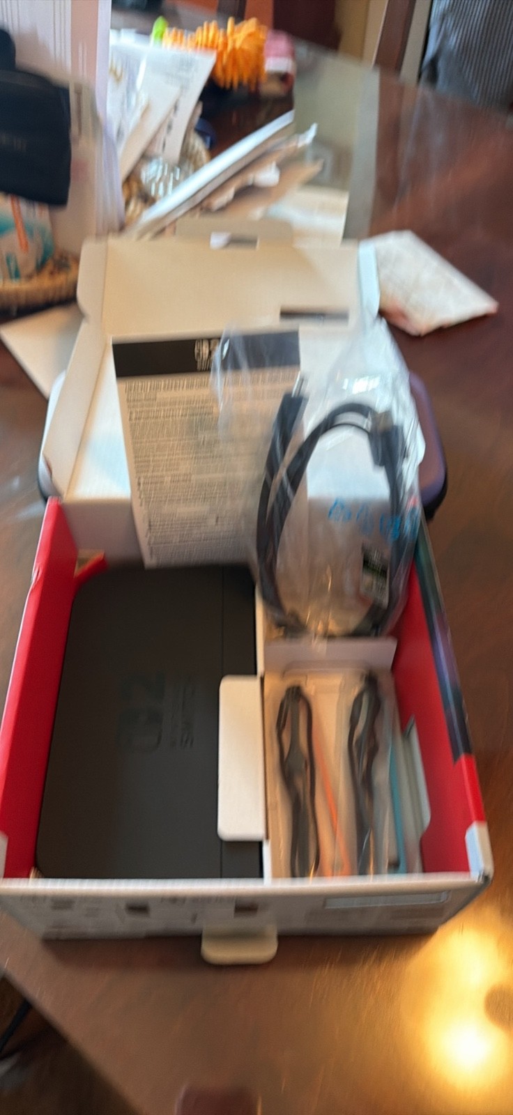Nintendo Switch HAC-001(-01) with Blue and Red Joy-Con Controllers and Mario…