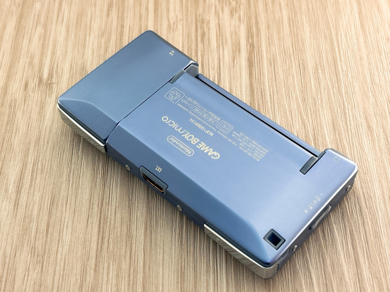 Mint – Nintendo GameBoy Micro Blue Console Tested w/ Charger & Case GBM