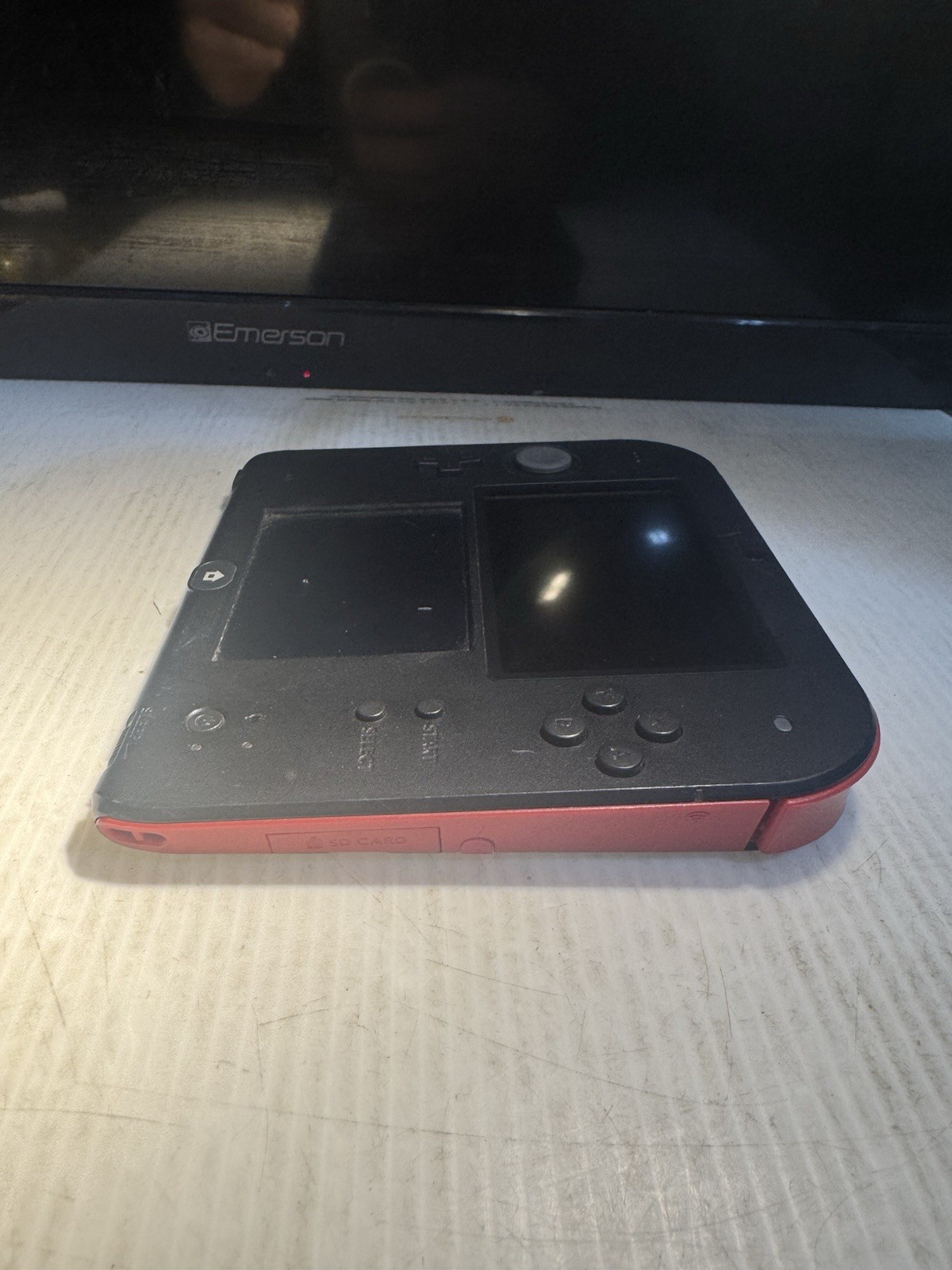 Nintendo 2DS Red Black Handheld System Tested Works