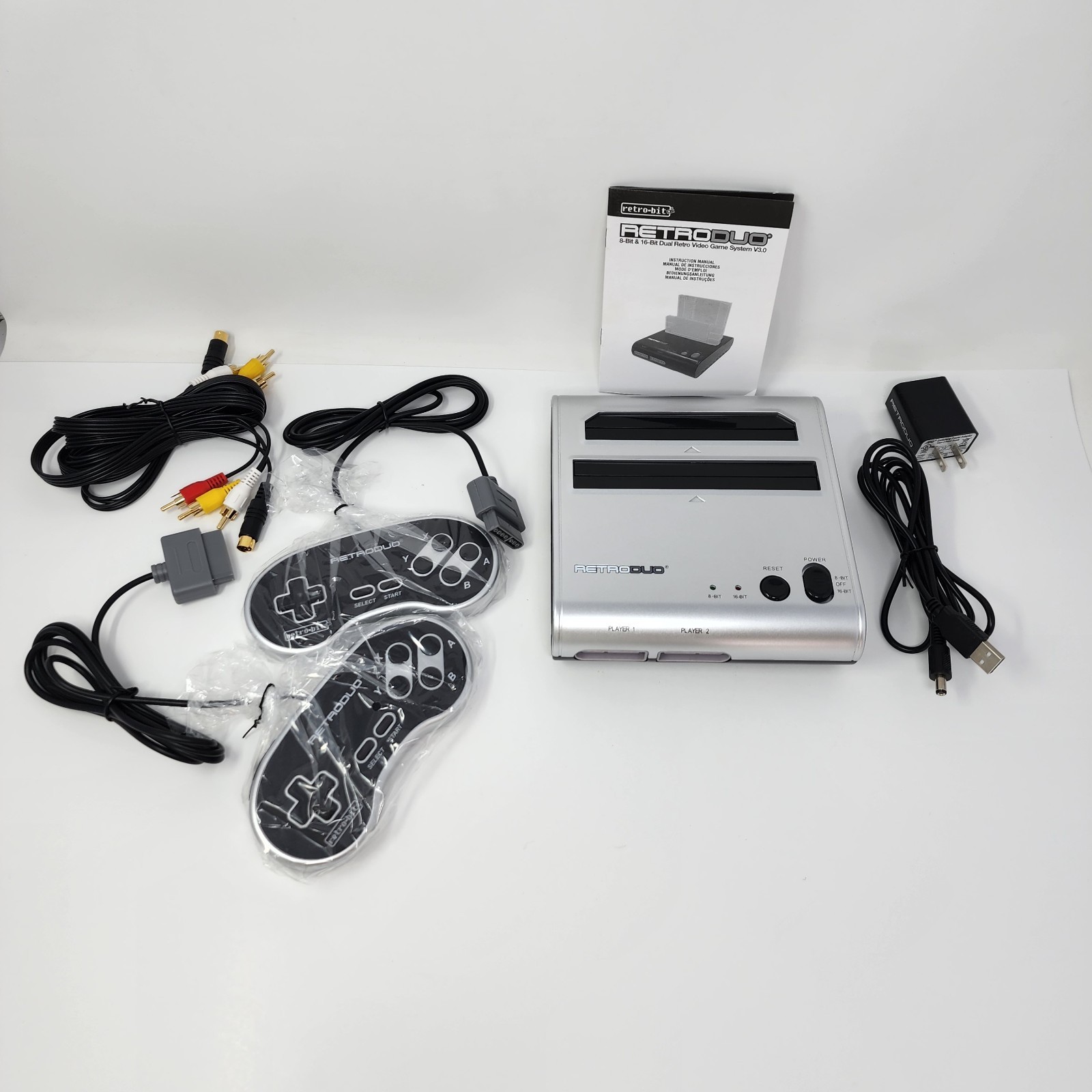 Retro-Bit Retro Duo 8-Bit & 16-Bit Dual Retro Video Game System V3.0