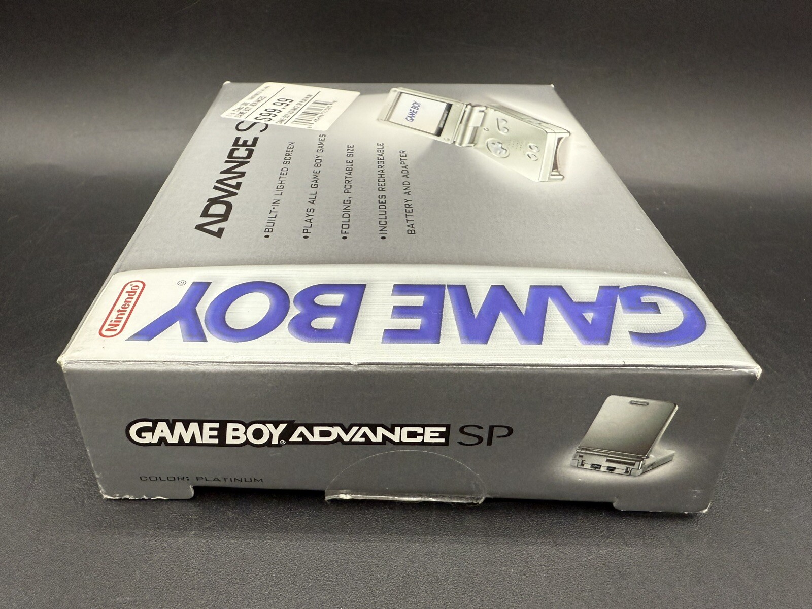 Nintendo Game Boy Advance SP Silver AGS-001 CIB GBA Complete NM MINTY ALL ORG