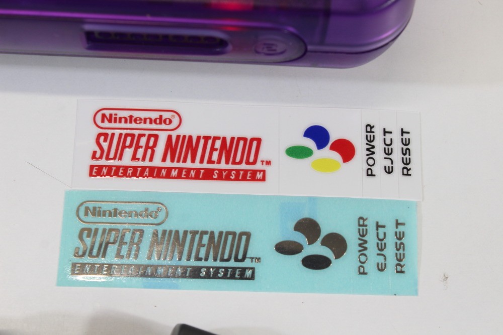 Nintendo Super Famicom Clear Purple Console SFC Controller AC AV Mario Kart SNES