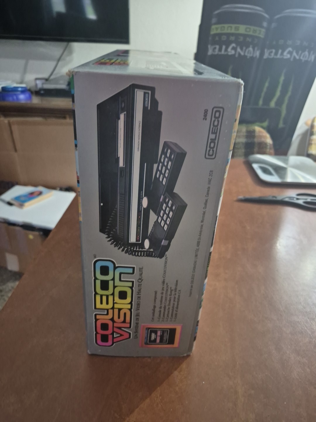 Original Authentic ColecoVision Console 1982 Looks New & Box/Console Bilingual