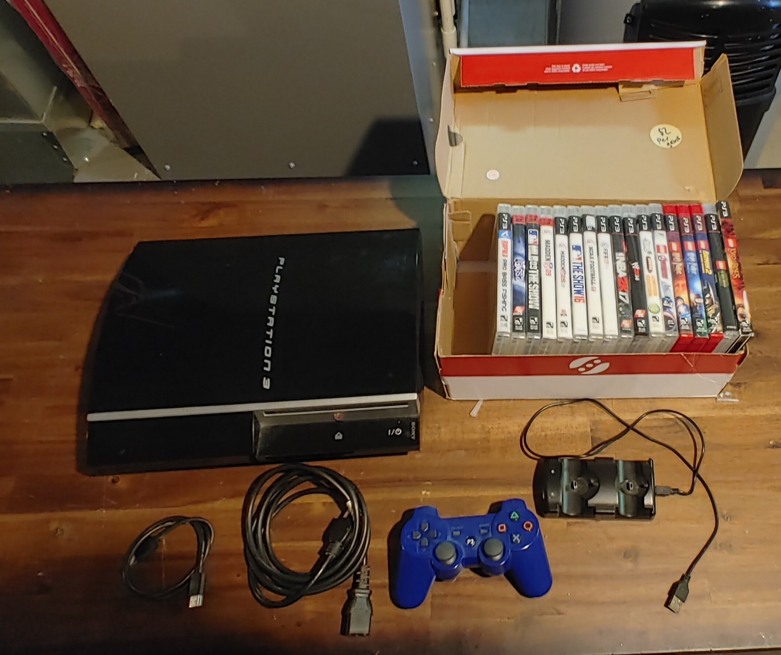 Sony PlayStation 3 CECHK01 With 17 Games , 1 controller, HDMI, & power cable
