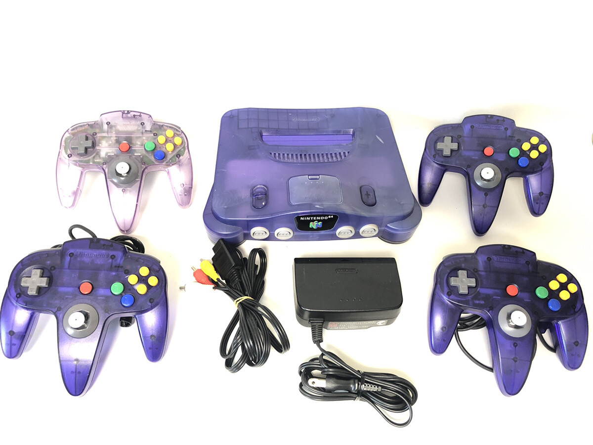 Nintendo 64 console N64 Region Free Smash Brothers Mario Kart include