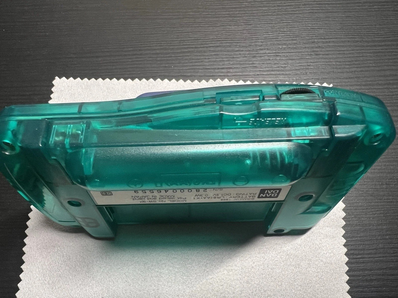 Bandai WonderSwan Clear Green Handheld Working US Seller