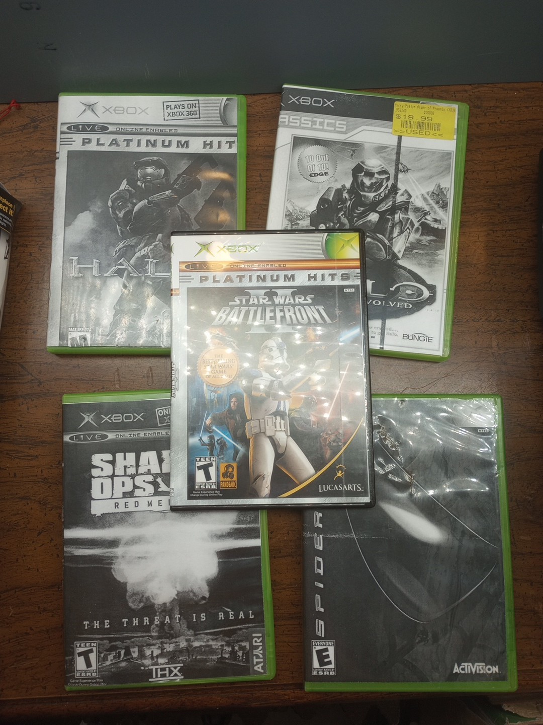 Used Original OG Xbox Console, 1 Controller, 19 games, All Cords, Plug In & Play