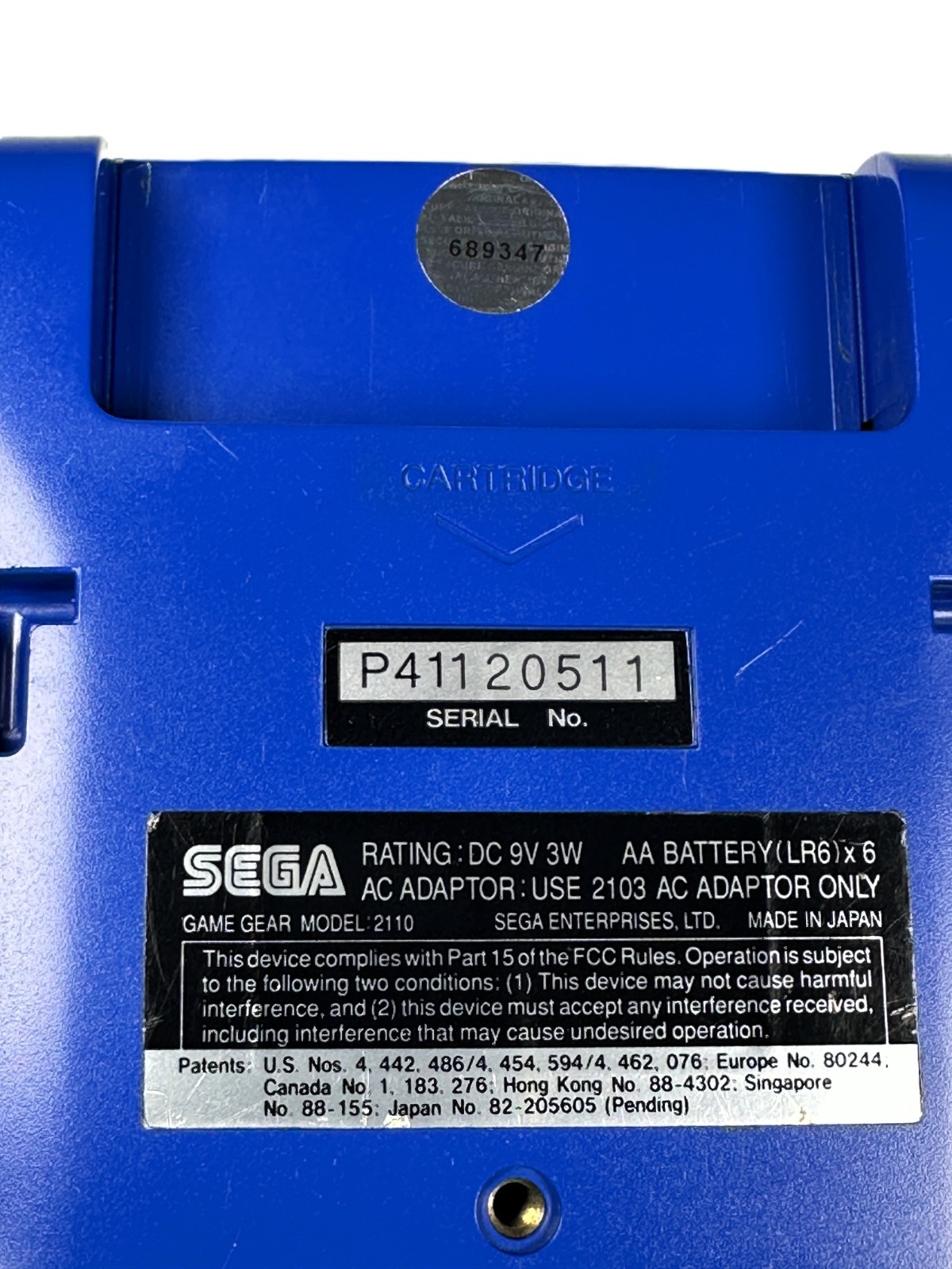❤️ SEGA Game Gear BLUE Console RECAPPED w CERAMIC SMD Caps, Glass Lens, Game