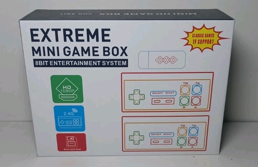 Retro 8-Bit HDMI Mini Game Console EMX-041 w/ 2 Wireless Controllers Plug & Play
