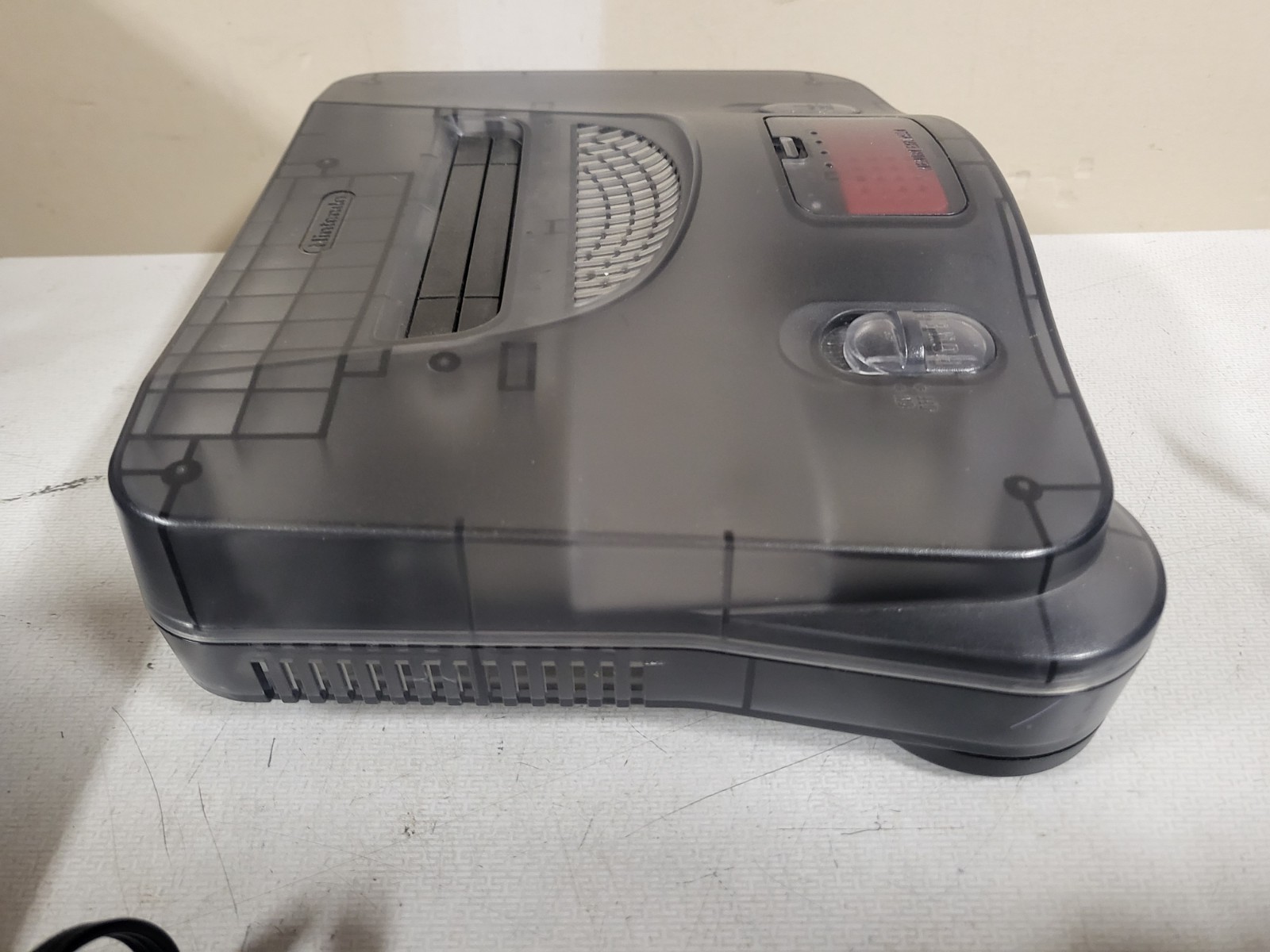 Nintendo N64 Smoke Clear Gray Funtastic Console OEM Controller Expansion READ