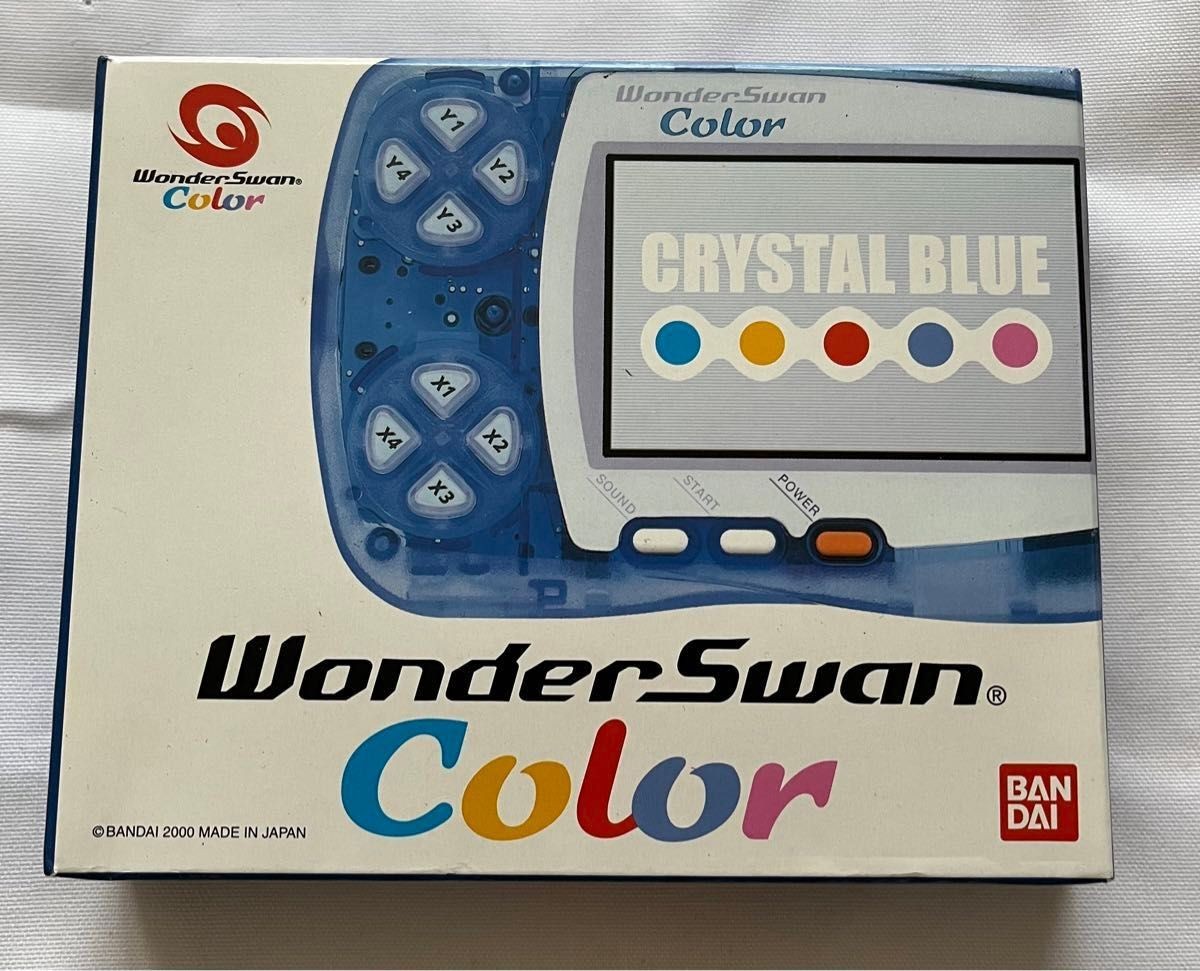 Bandai WonderSwan Color Crystal Blue Japanese Console Handheld Gaming System