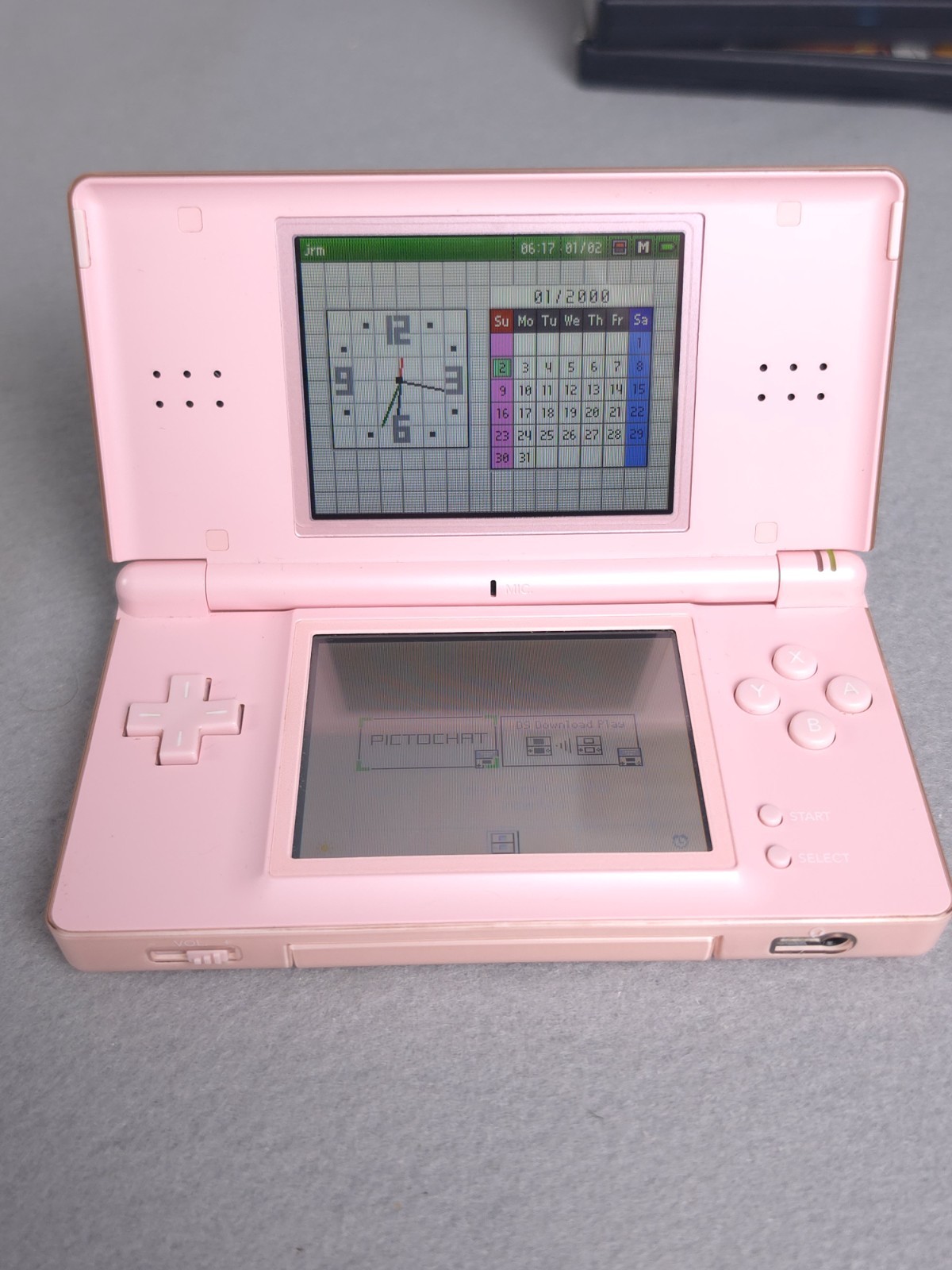 Nintendo DS Lite Console USG-001 with charger – Coral Pink W/6 Games Good Cond.