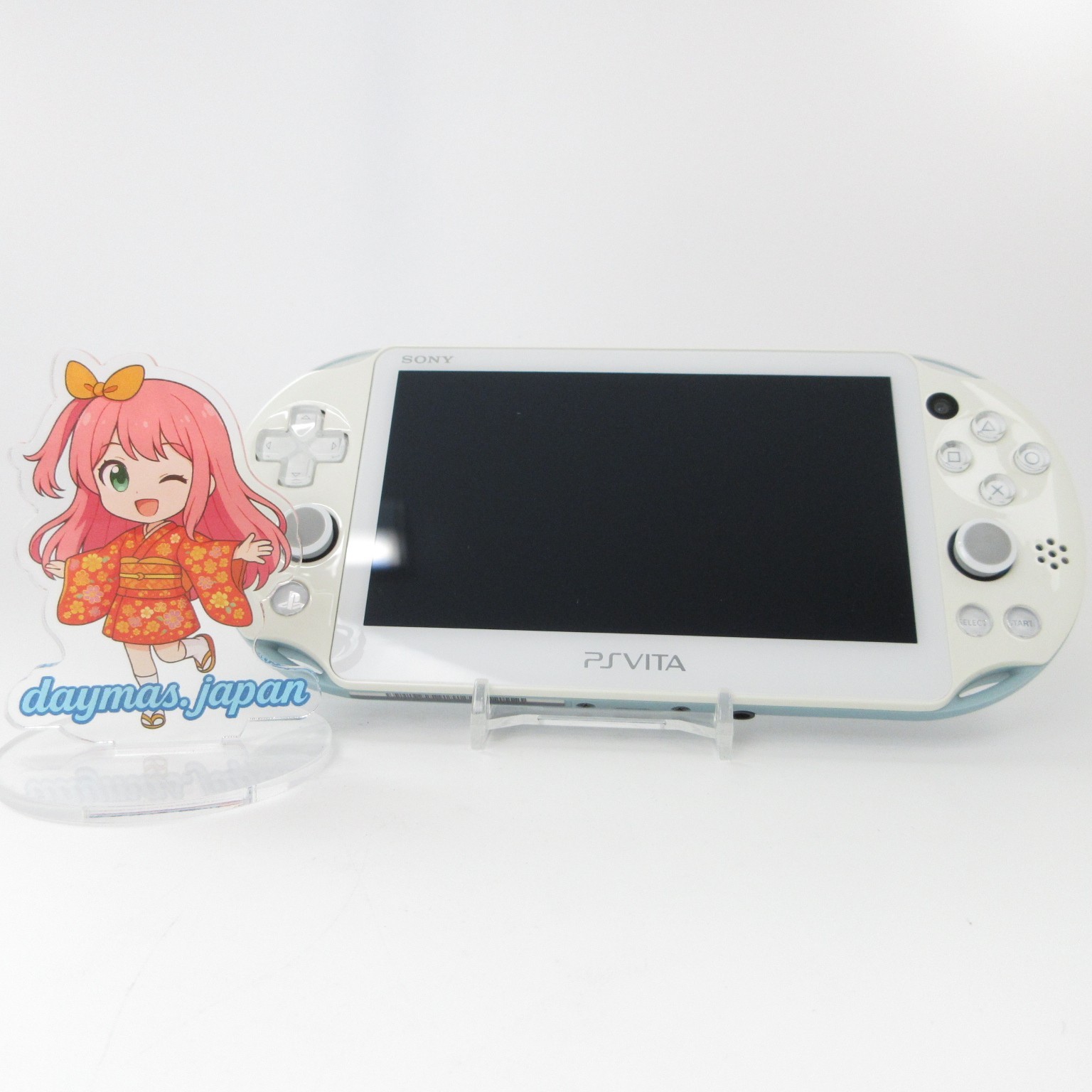 【Excellent】Sony PS Vita PCH-2000 Light Blue / White Wi-Fi Model Console only #NE