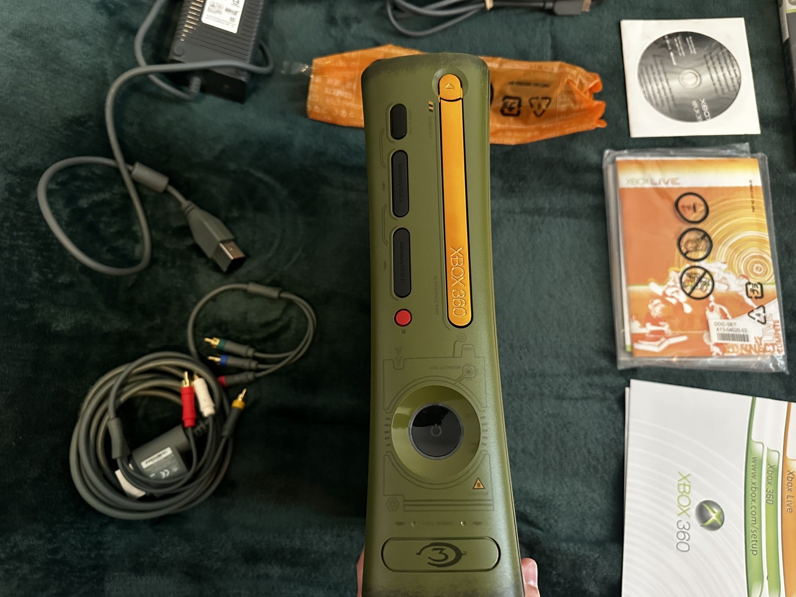 Microsoft Xbox 360 Halo 3 Special Edition Console Green – Authentic