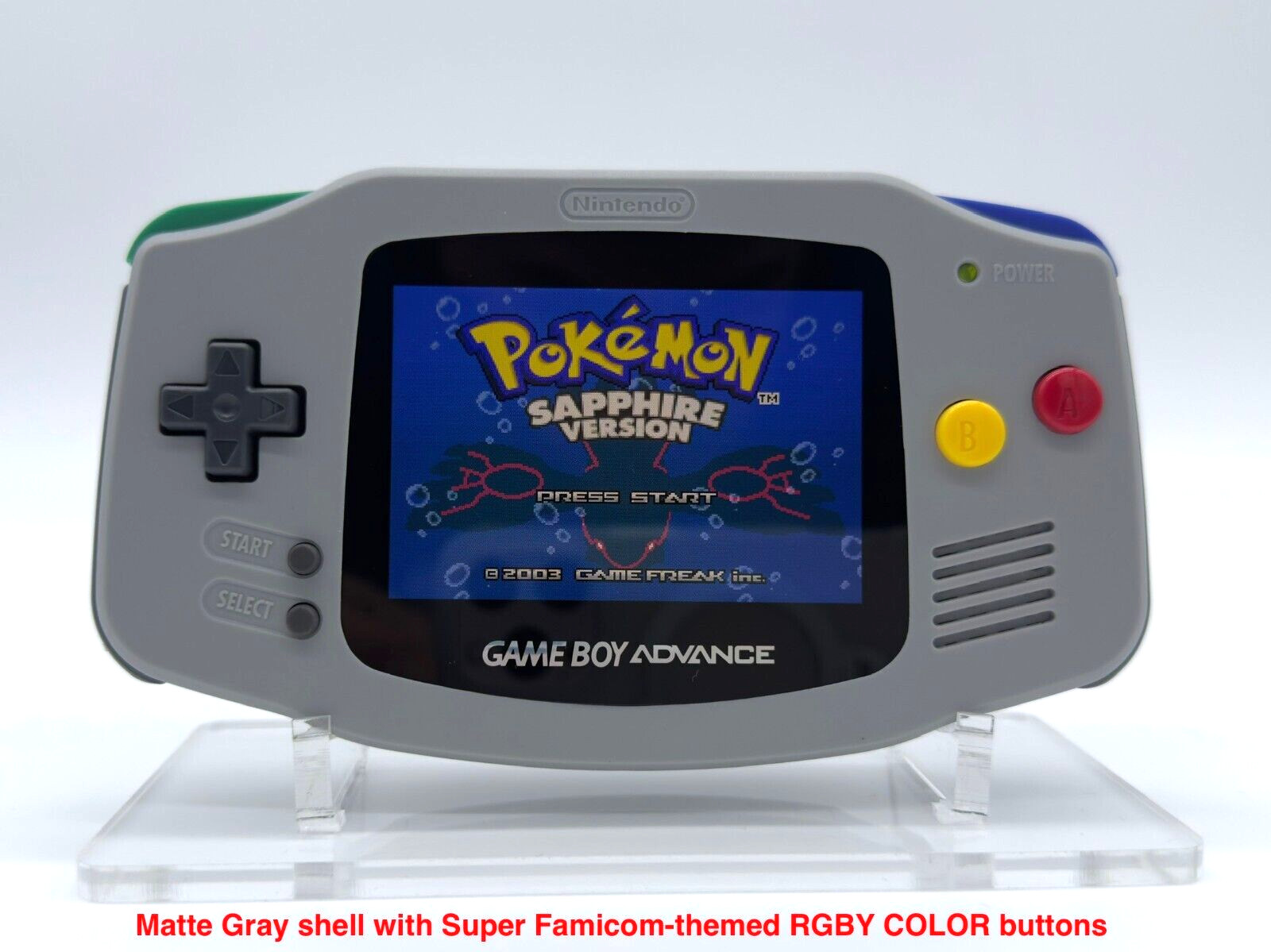 *NEW* FunnyPlaying GameBoy Advance «M2» 3.0 IPS, USB-C battery, Recap, holograph