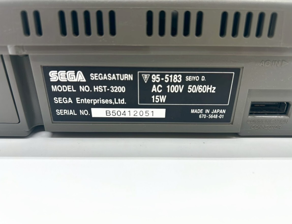 Sega Saturn Console HST-3200 2xController 2xGame Soft NTSC-J Japan #381