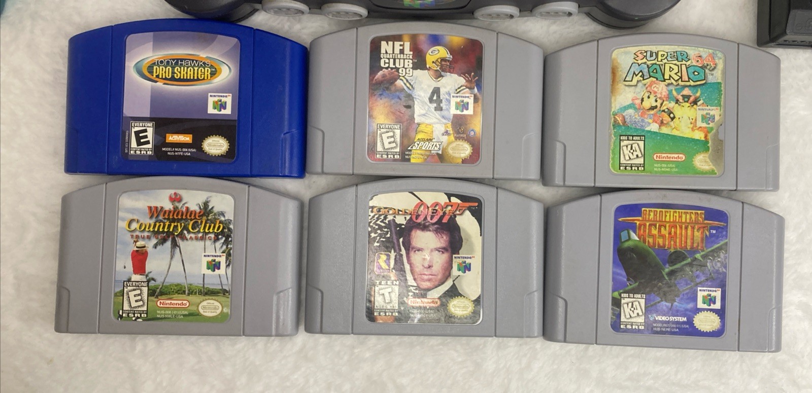 Nintendo N64 Console System Bundle W Controller Cable And 6 Games Tested Works