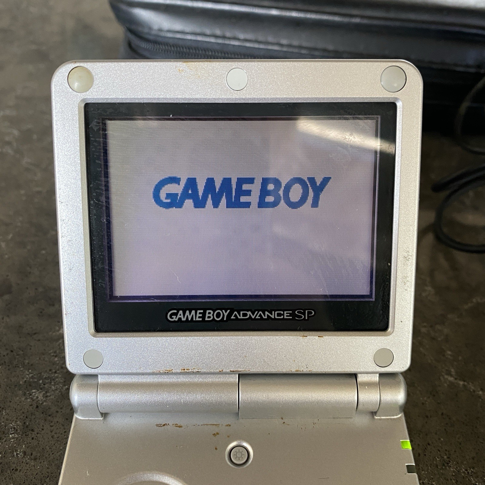 GameBoy Advance SP Console Snood Bundle Game + Charger + Case + Cartridge AGS001