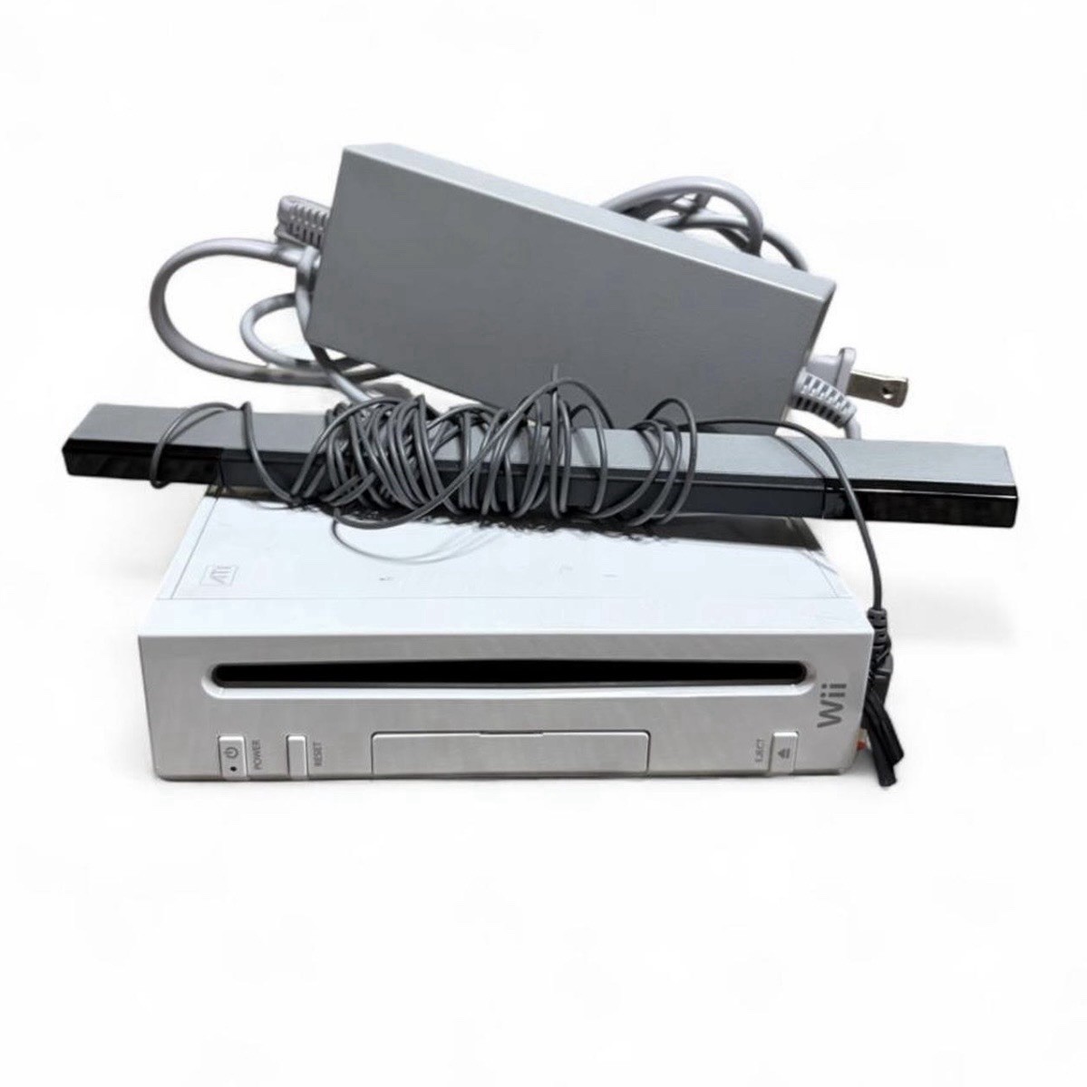 Nintendo Wii RVL-001 512 MB Home Console – White Tested w Power Cord And Sensor