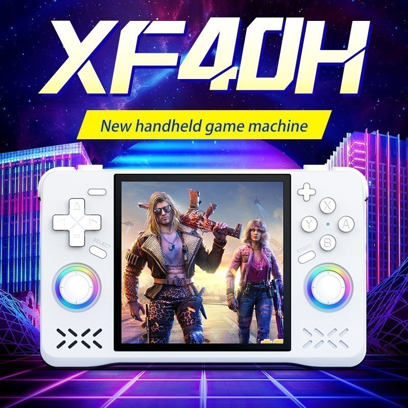 2026 New XF40H Retro Handheld Game Console, Mini Video Game Player 64GB & 128GB