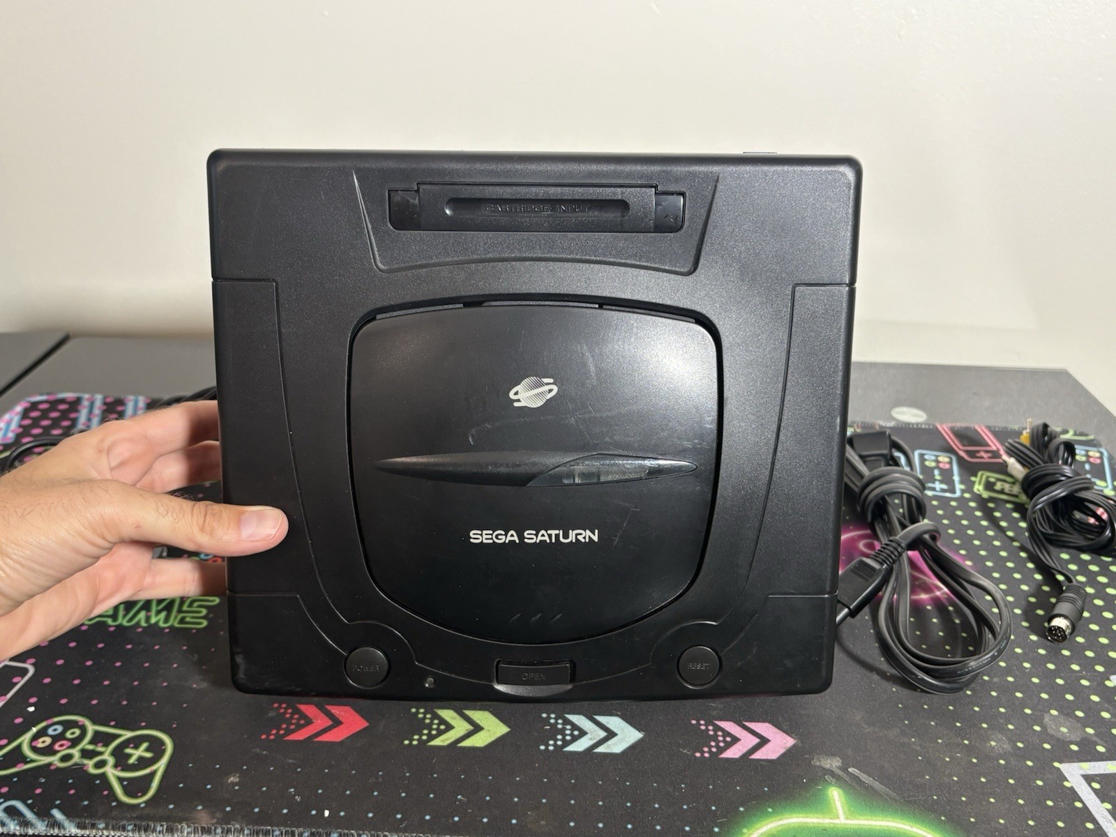 SEGA Saturn MK-80000 Black Console w/ OEM Controller Tested