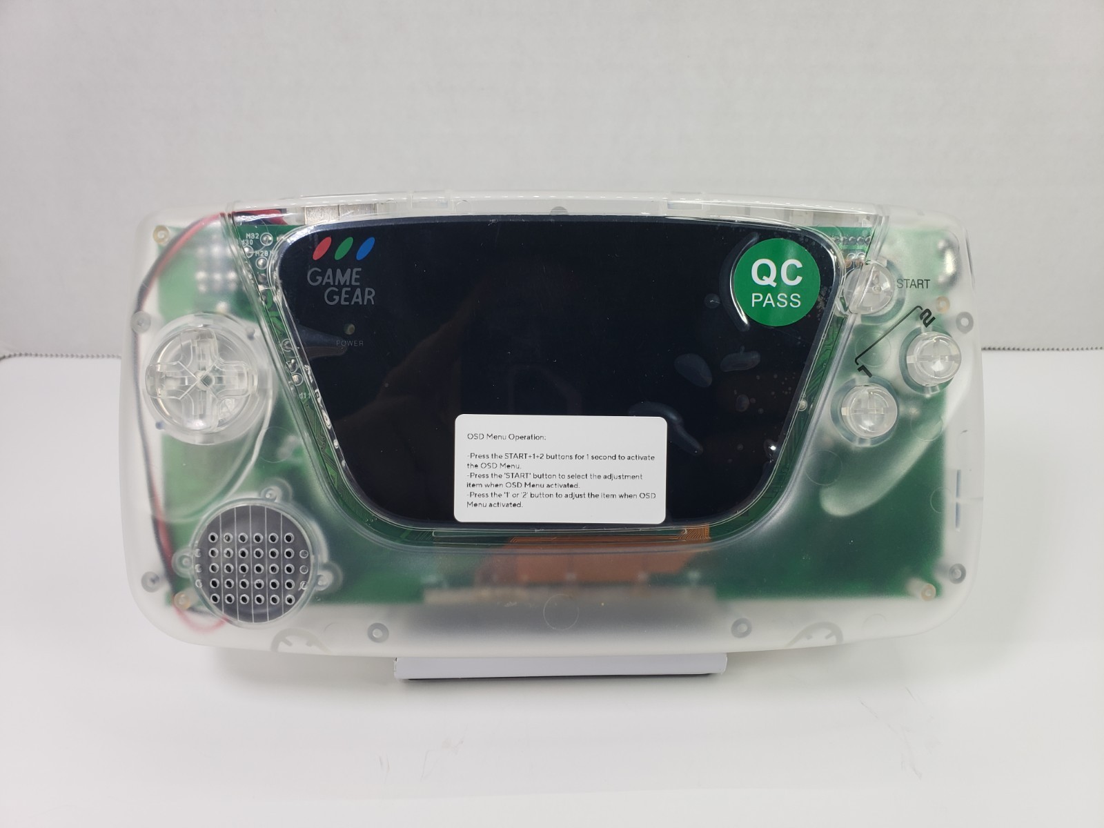 Custom Clear Gamegear, Ips Screen, Rechargeable Usb-c, Re-capped, Soundboard