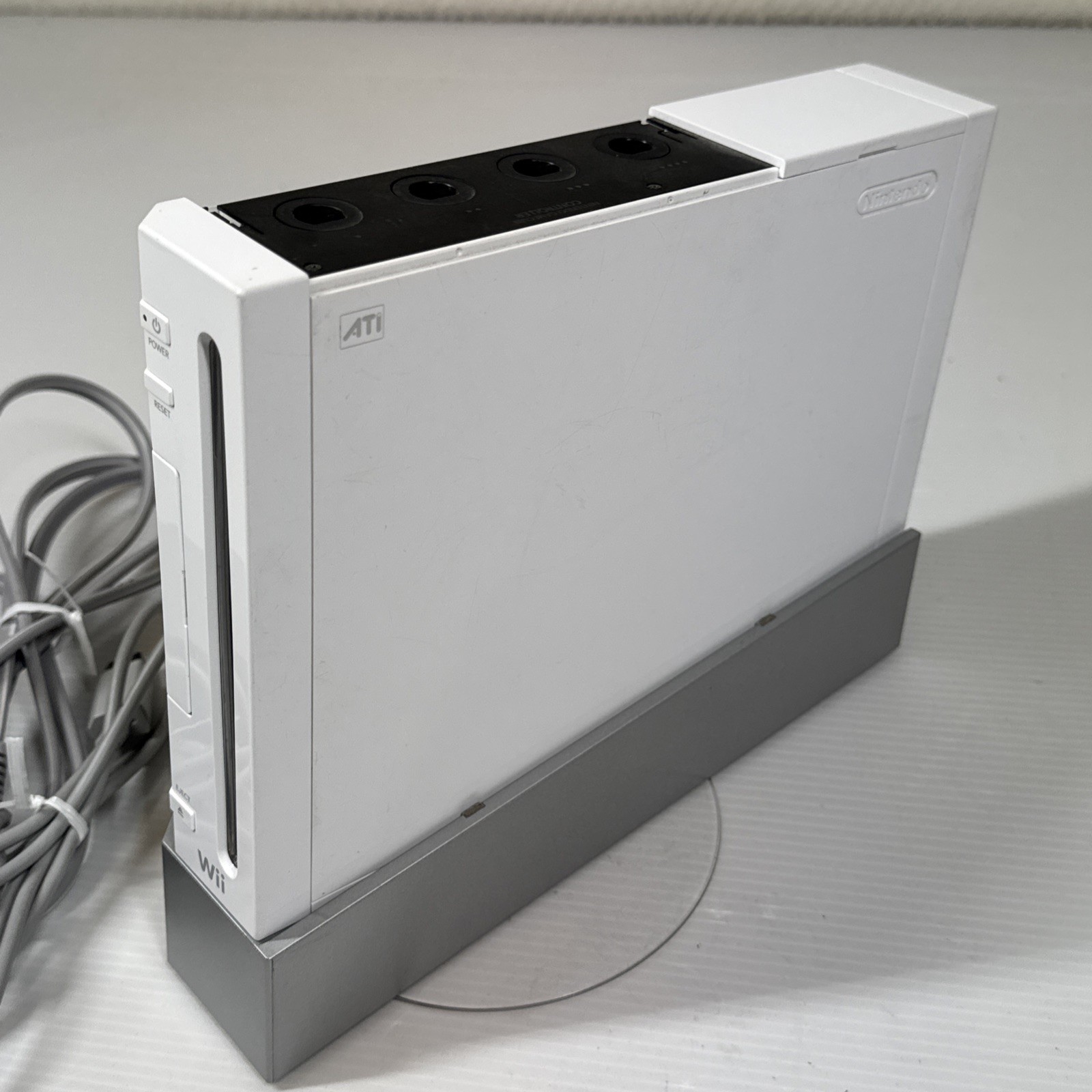 Nintendo Wii RVL-001 White Console & Power Brick ONLY Tested/Working!!!