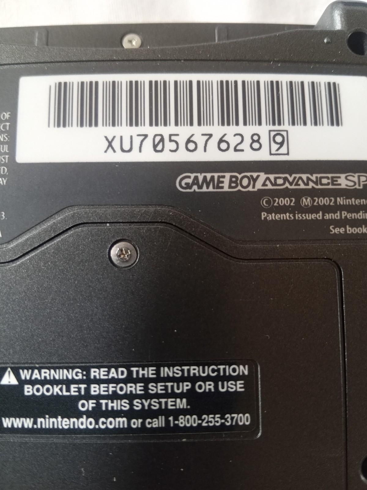 Nintendo Game Boy Advance SP AGS-101 Graphite Console Bundle 4 Game Charger Case